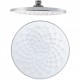 Round 200mm Chrome&White ABS Shower Head with Wall Mounted Shower Arm